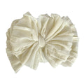 Ivory | Ruffled Baby Headband