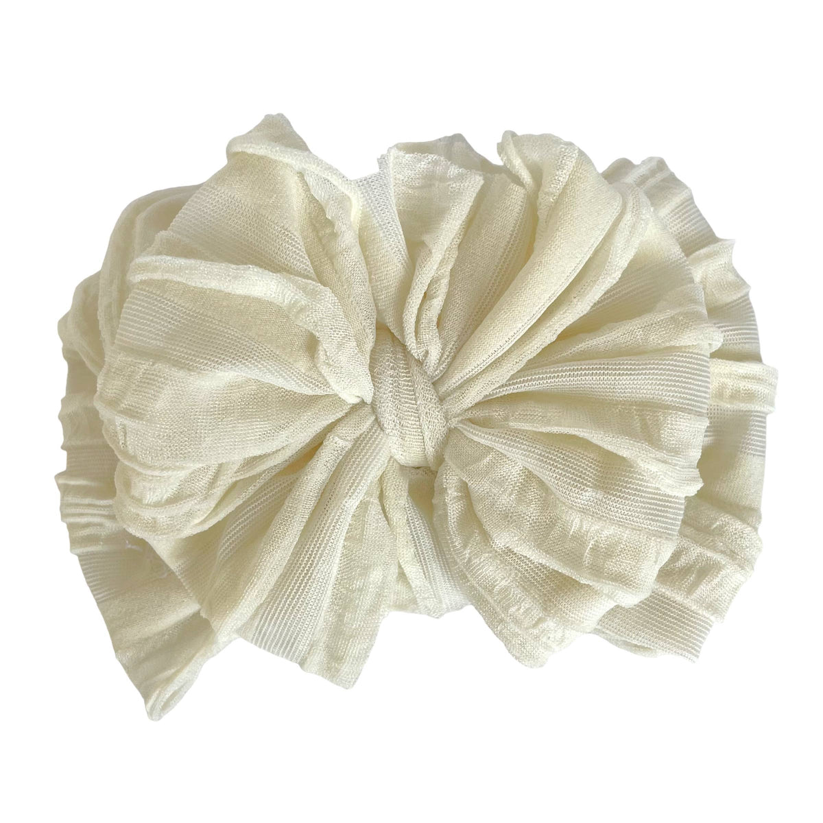 Ivory | Ruffled Baby Headband