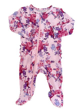 Cargar imagen en el visor de la galería, 2-Way Zip Ruffle Footie, Violet Rose
