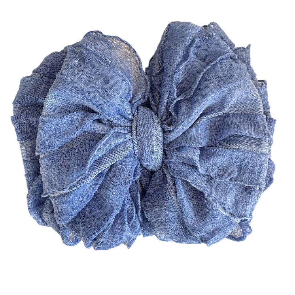 Denim | Ruffled Baby Headband
