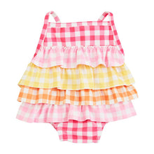 Load image into Gallery viewer, Gingham Ruffle Swimsuit
