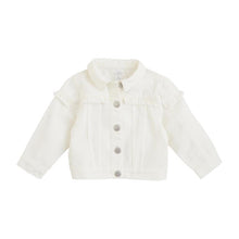 Load image into Gallery viewer, Toddler Denim Jacket WHITE
