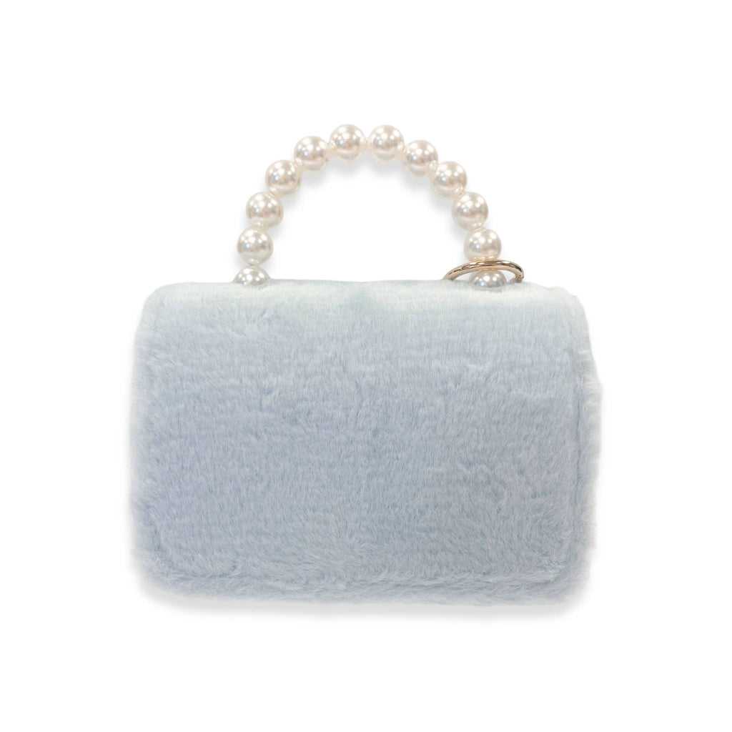 B1329 Furry Purse w/ Charm (3 Colors)