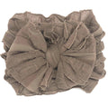 Mocha | Ruffled Baby Headband