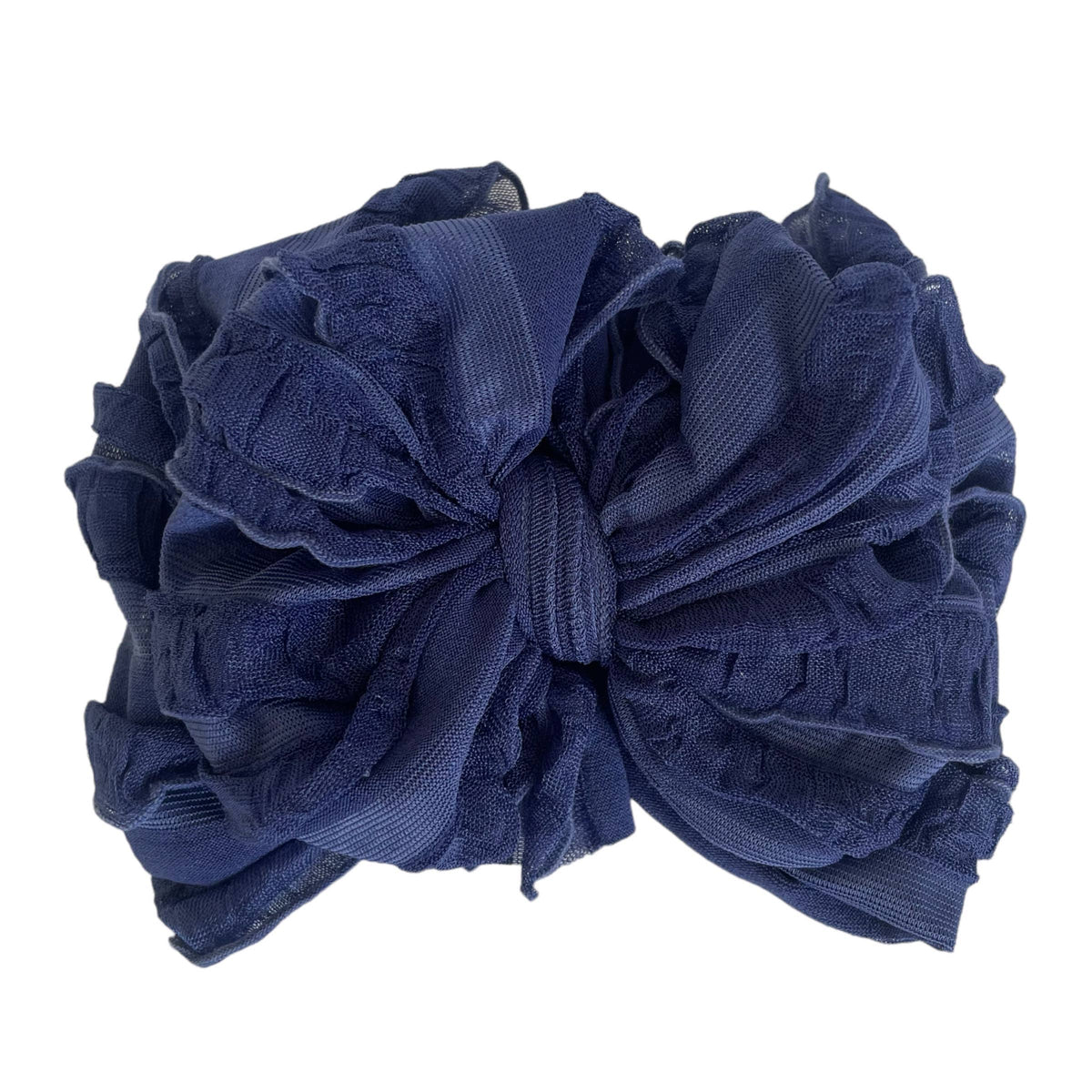 Navy | Ruffled Baby Headband