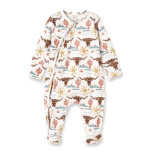Load image into Gallery viewer, Happy Trails Bamboo Zipper Romper
