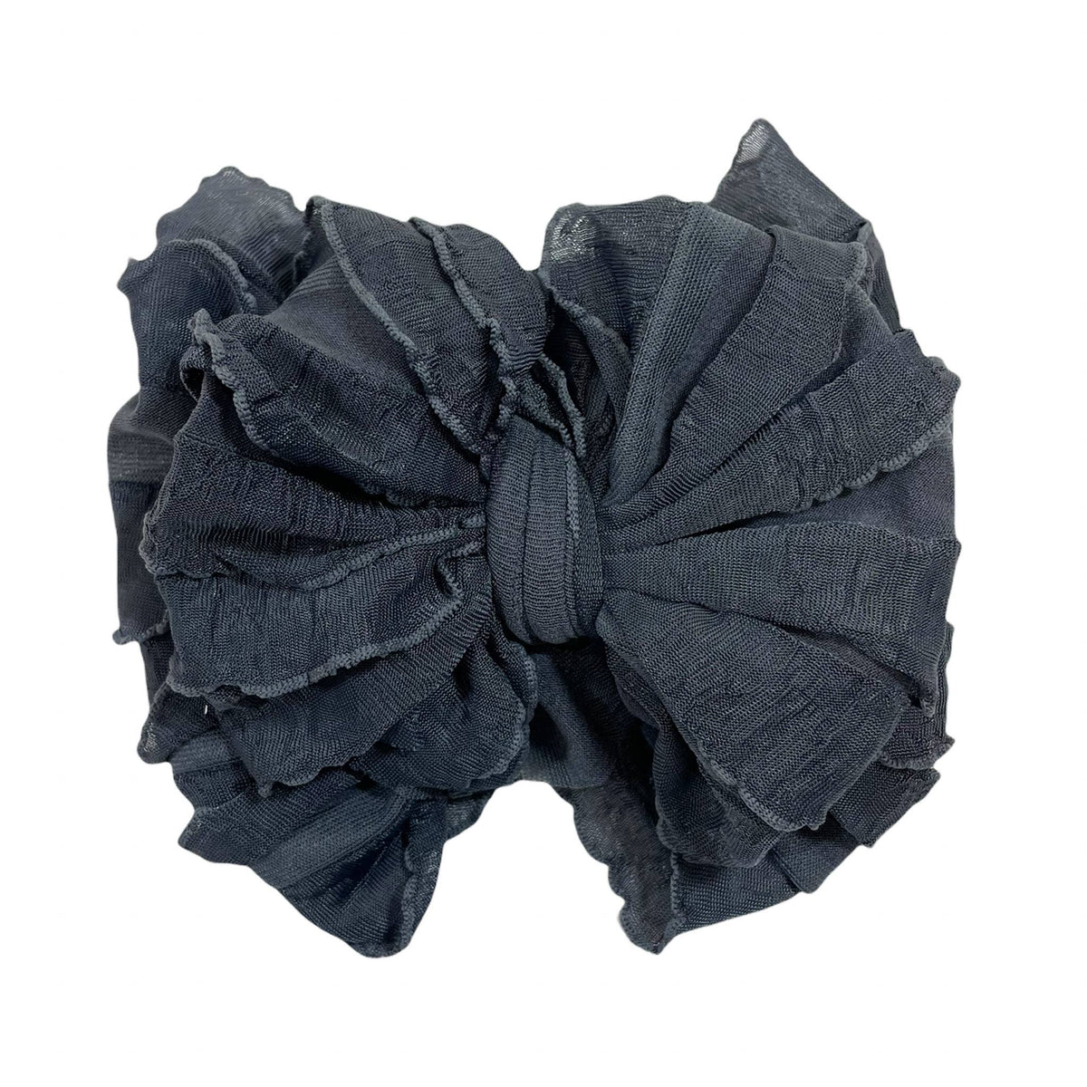 Dark Grey | Ruffled Baby Headband