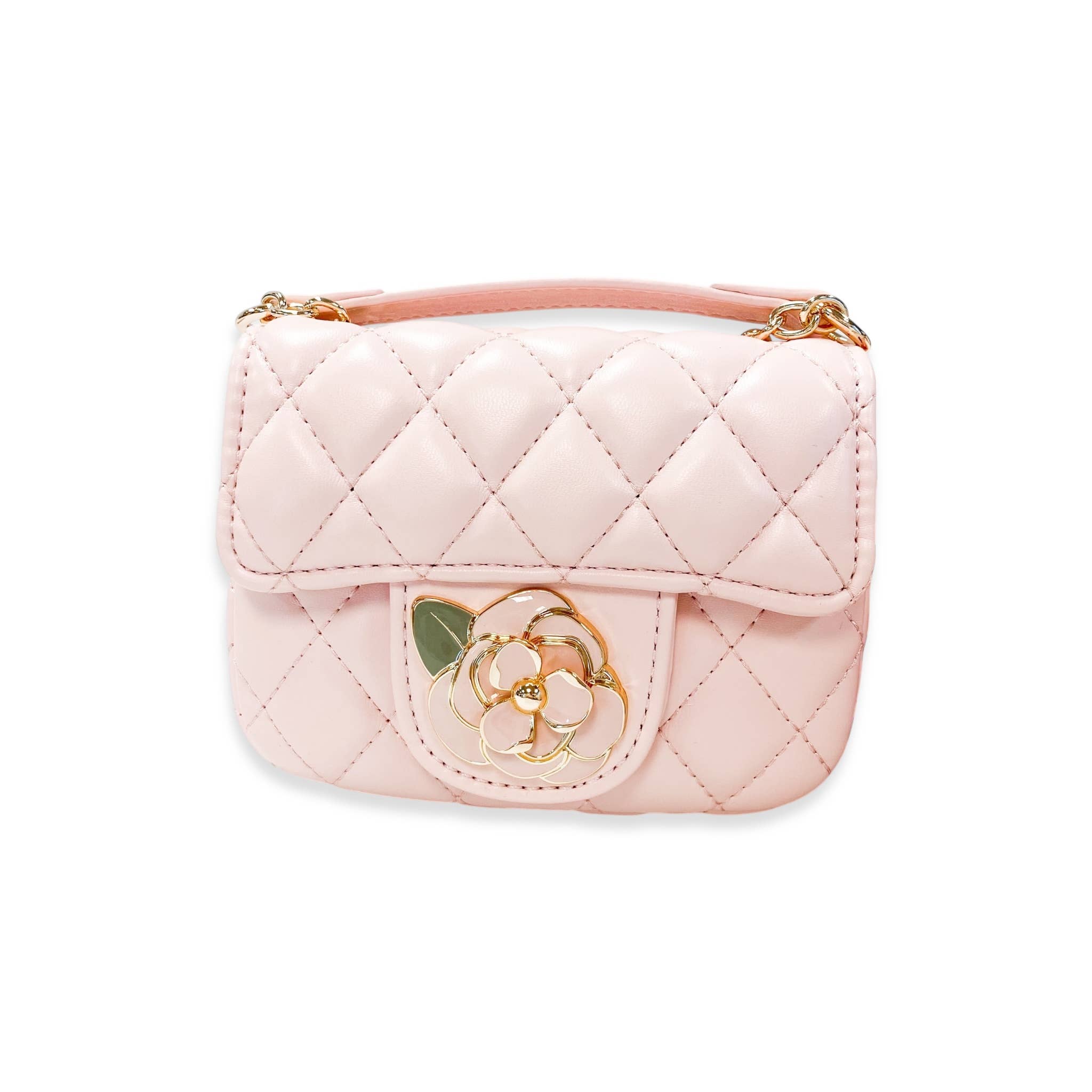 B1384 Floral Decor Quilted Purse (4 Colors)