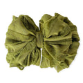 Olive Green | Ruffled Baby Headband