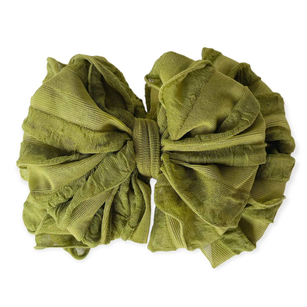 Olive Green | Ruffled Baby Headband