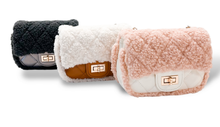 Load image into Gallery viewer, B1388 Sherpa Mixed Quilted Purse (3 Colors)
