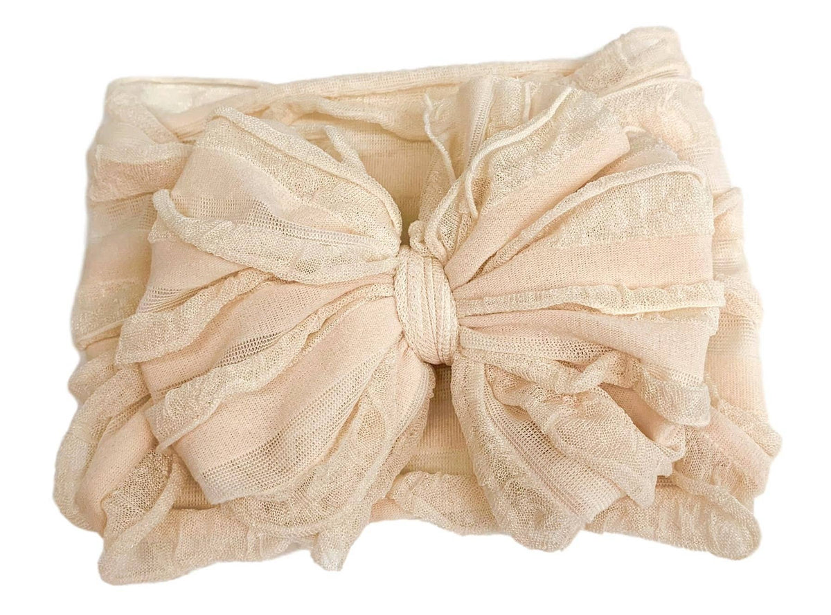 Sugar Cookie | Ruffled Baby Headband