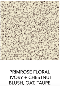 Organic Baby Peyton Footed Sleeper-Primrose Floral/Chestnut