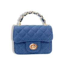 Load image into Gallery viewer, B1382 Sparkly Denim Quilted Purse (3 Colors)
