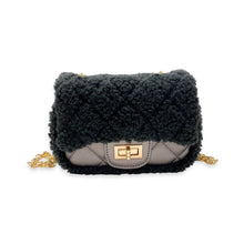 Load image into Gallery viewer, B1388 Sherpa Mixed Quilted Purse (3 Colors)
