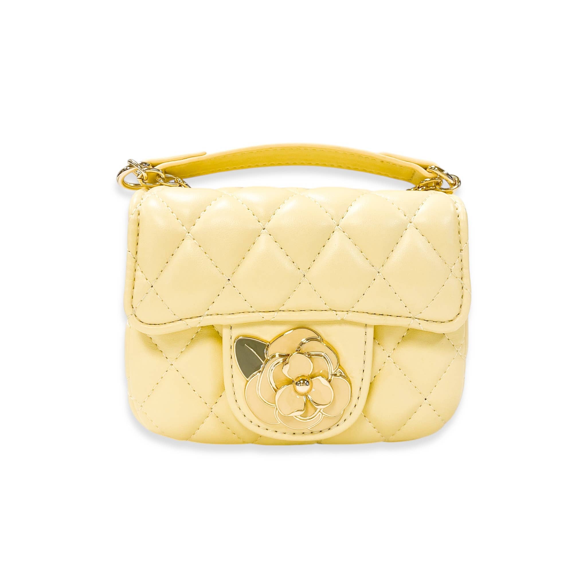 B1384 Floral Decor Quilted Purse (4 Colors)