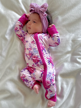 Cargar imagen en el visor de la galería, 2-Way Zip Romper, Violet Rose
