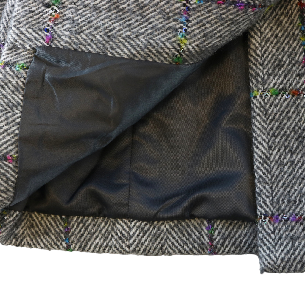 A30 14256  Herringbone Wooly Coat