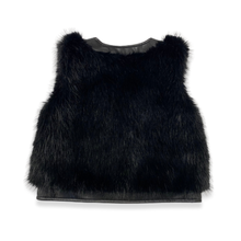 Load image into Gallery viewer, 17119 Leather Trimmed Faux Fur Vest (2 Colors)
