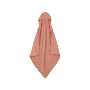 Infant Hooded Bath Towel - Rose