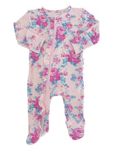 Load image into Gallery viewer, 2-Way Zip Ruffle Footie, Garden Secrets
