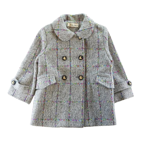 A30 14256  Herringbone Wooly Coat