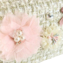 Load image into Gallery viewer, B1305 Floral Appliques Tweed Purse (3 Colors)
