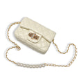 B1336 & B1337  Pearl Closure Quilted Purse (6 Colors)