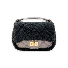 Load image into Gallery viewer, B1388 Sherpa Mixed Quilted Purse (3 Colors)
