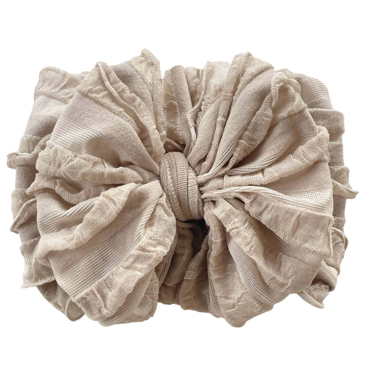 Champagne | Ruffled Baby Headband
