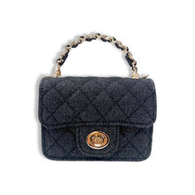 Load image into Gallery viewer, B1382 Sparkly Denim Quilted Purse (3 Colors)
