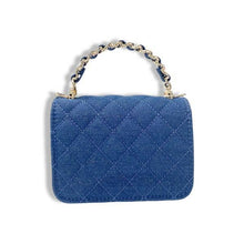 Load image into Gallery viewer, B1382 Sparkly Denim Quilted Purse (3 Colors)
