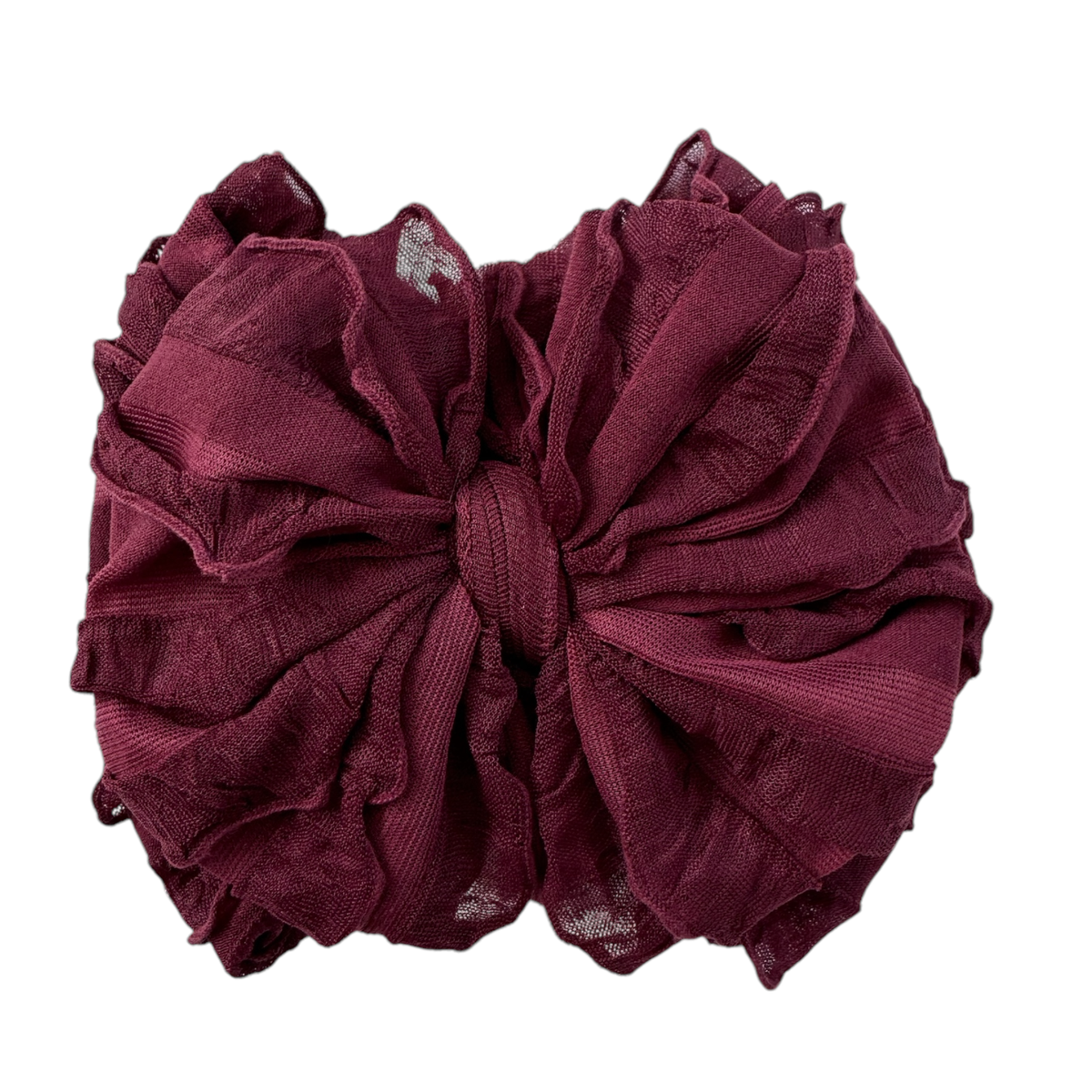 Maroon | Ruffled Baby Headband