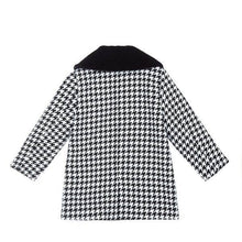 Load image into Gallery viewer, A50 12308 Fur Collar Houndstooth Coat
