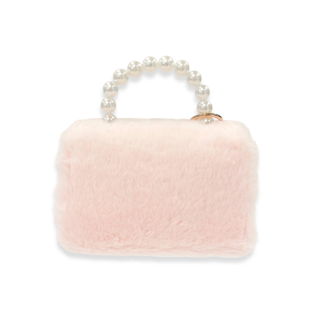 B1329 Furry Purse w/ Charm (3 Colors)