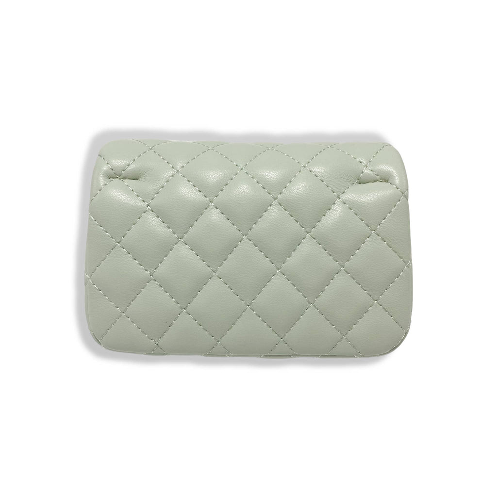 B1336 & B1337  Pearl Closure Quilted Purse (6 Colors)