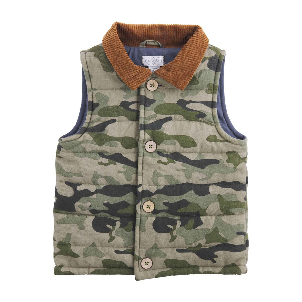 Camo Quilted Vest