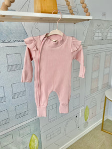 Sloan Ribbed Ruffle Onesie