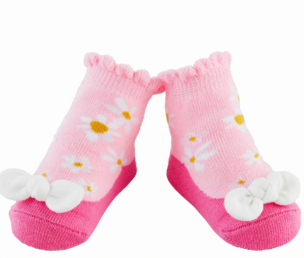 Pink Daisy Socks